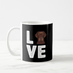 Caneca De Café Cachorro   I Love Chocolate Labrador