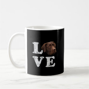 Caneca De Café Cachorro I Love Chocolate Labrador Retriever