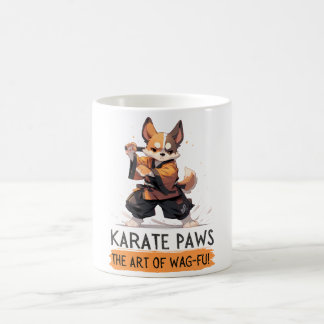 Caneca De Café Cachorro Karate - A Arte de Wag-fu!
