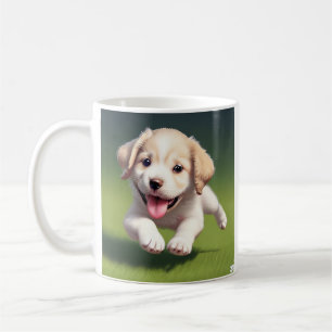 Caneca De Café Cachorro Labrador Cachorrinho Personalizado