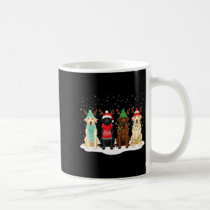 Caneca De Café Cachorro Labrador Preto de Natal Equipe Correspond