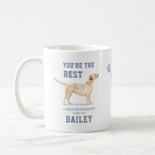 Caneca De Café Cachorro Labrador Retriever Bonito Papai Foto