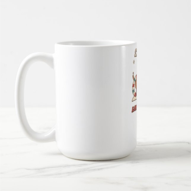 Caneca De Café Cachorro Longo, Cachecol Mais Longo Dachshund (Esquerda)