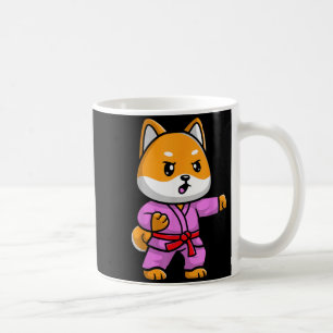 Caneca De Café Cachorro Lutador de Karatê Shiba Animal de Estimaç