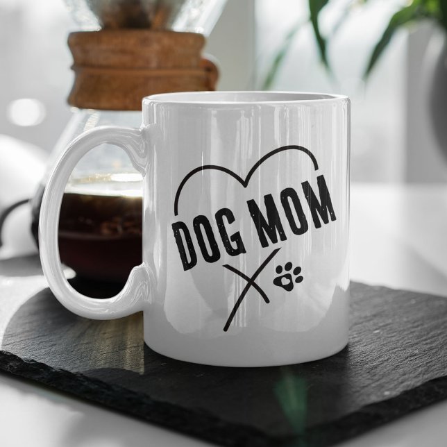 Caneca De Café Cachorro Mãe Dia de as mães (Criador carregado)