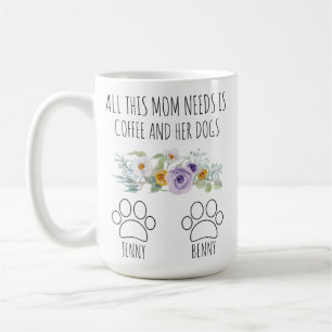 Caneca De Café Cachorro Mãe Mug - Cachorro Personalizado Mãozinho