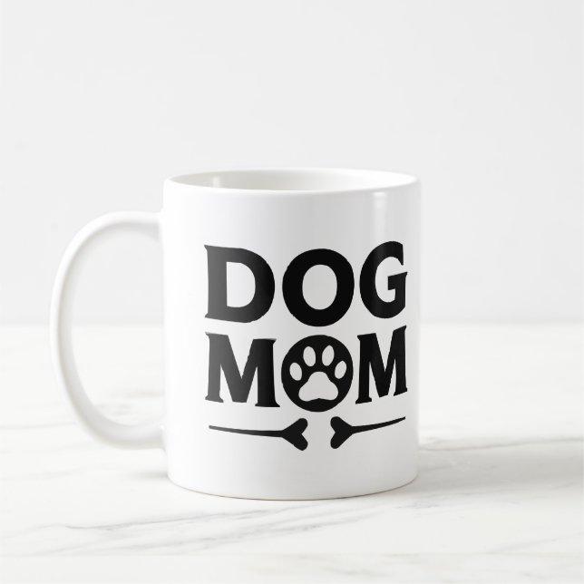 Caneca De Café Cachorro Mãe Mug - Presente de Pintura para Cachor (Esquerda)