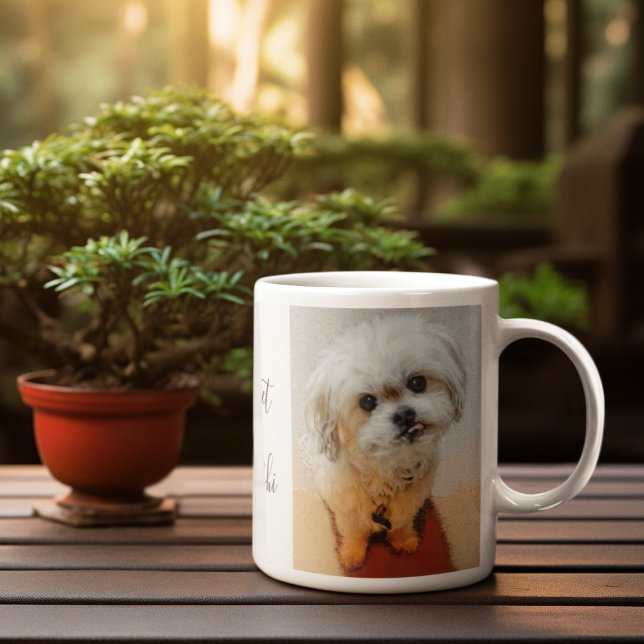 Caneca De Café Cachorro Malshi Com Cachorro De Café (Criador carregado)