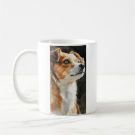Caneca De Café Cachorro mestiço de Chihuahua Terrier closeup