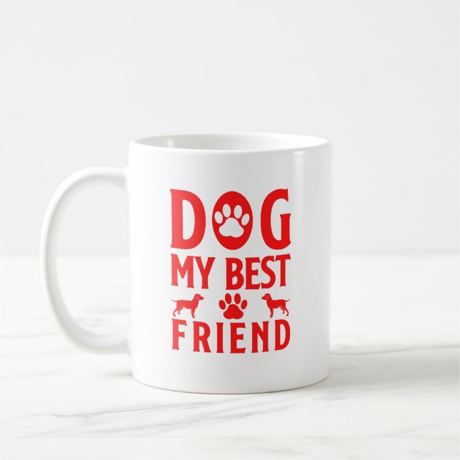 Caneca De Café Cachorro Meu Melhor Amigo (Esquerda)
