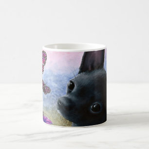 Caneca De Café Cachorro Negro Chihuahua 91