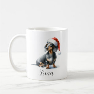 Caneca De Café Cachorro Negro de Natal Cachura Café