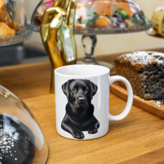 Caneca De Café Cachorro Negro Labrador