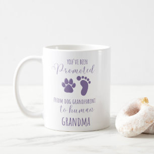 Caneca De Café Cachorro Pai Da Avó Humana Promovido Engraçado
