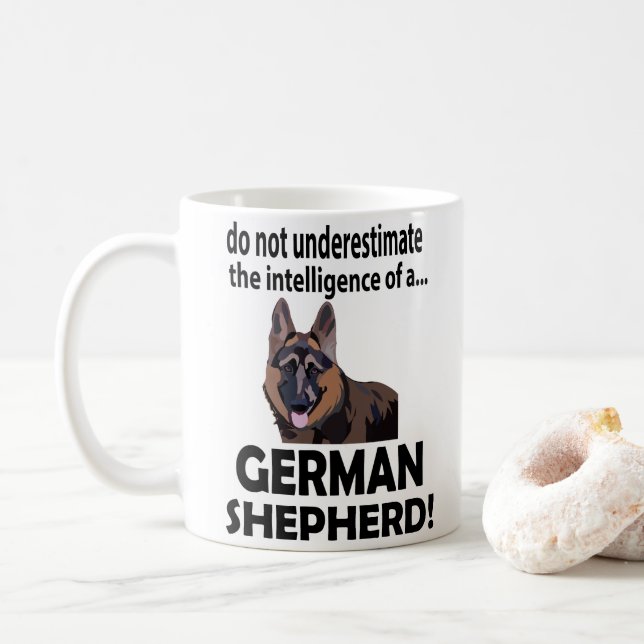 Caneca De Café Cachorro Pastor Alemão Pet  (Com Donut)