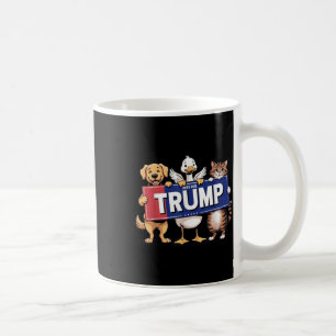 Caneca De Café Cachorro Pato Gato Pets Para Trump