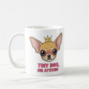 Caneca De Café Cachorro Pequeno Mug de atitude - Chihuahua bonito