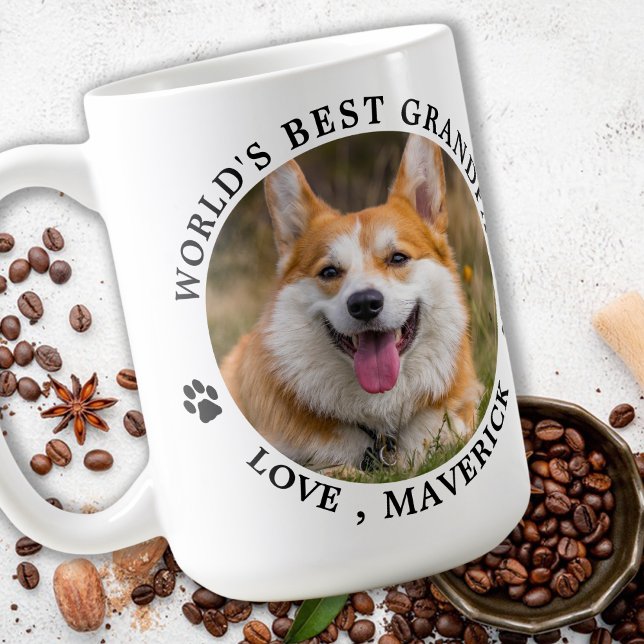 Caneca De Café Cachorro Personalizado de Fotos Pet (Criador carregado)