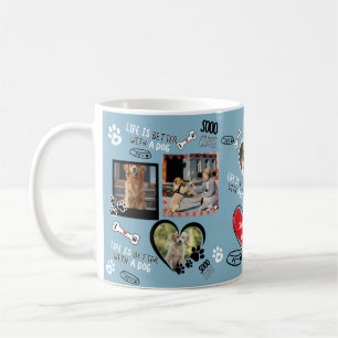 Caneca De Café Cachorro Personalizado, Foto Personalizada De Cach