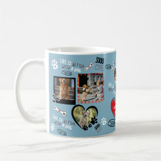 Caneca De Café Cachorro Personalizado, Foto Personalizada De Cach