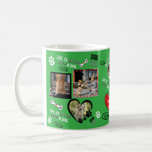 Caneca De Café Cachorro Personalizado, Foto Personalizada De Cach