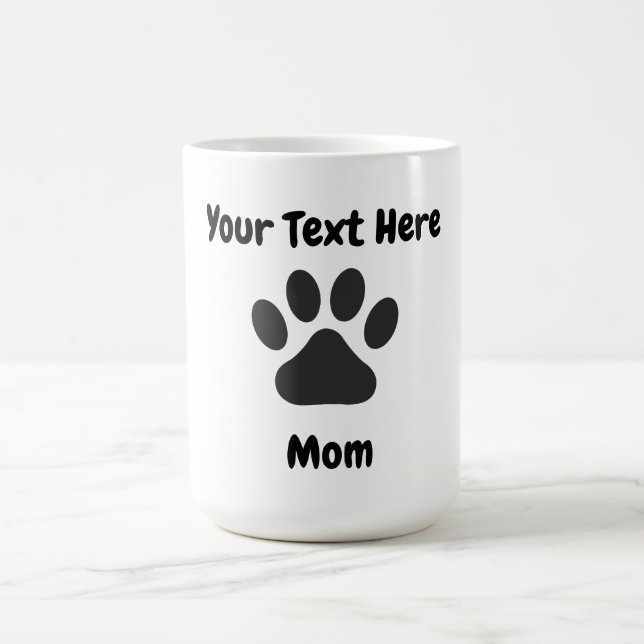 Caneca De Café Cachorro Personalizado Mãe Mug (Centro)