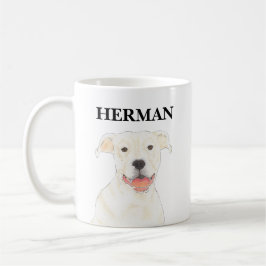 Caneca De Café Cachorro-picante branco personalizado