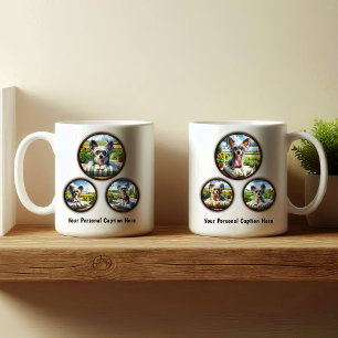 Caneca De Café Cachorro Pinto Chinês - Design de Café de 6 Imagen