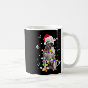 Caneca De Café Cachorro Pitbull Alegres Dogmas Papai Noel Pitbull