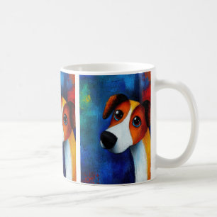 Caneca De Café Cachorro Portraje Café Mug