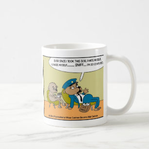 Caneca De Café Cachorro Postal em Terapia Presentes de Desenho An