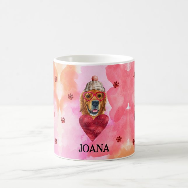 Caneca De Café Cachorro Presente Dia dos Namorados Retriever Dour (Centro)