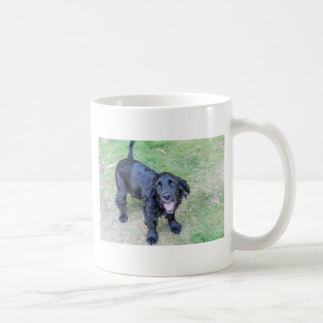 Caneca De Café Cachorro Preto (Direita)
