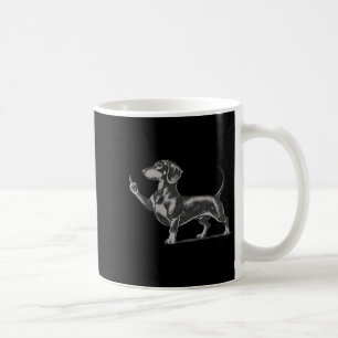 Caneca De Café Cachorro Preto Engraçado e Malcriado Meme Cachorro