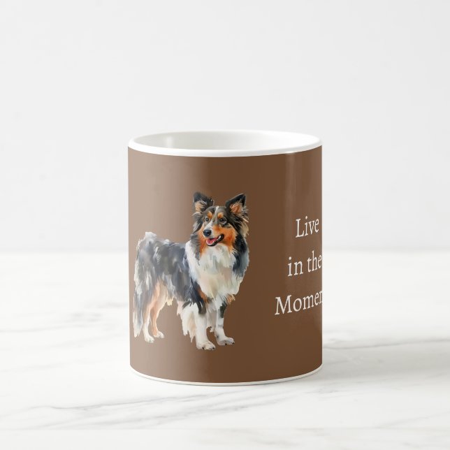 Caneca De Café Cachorro Preto Marrom Branco (Centro)