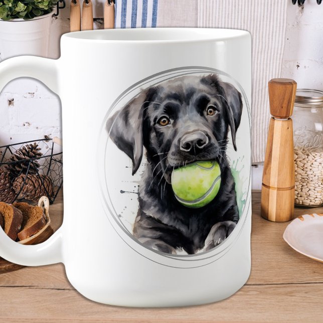 Caneca De Café Cachorro-Puppy Labrador-Cachorro (Criador carregado)