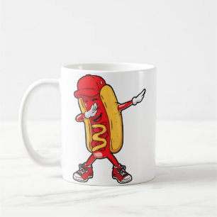 Caneca De Café Cachorro Quente Dabbing Fazendo Dança Hip Hop Dab