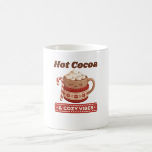 Caneca De Café Cachorro Quente de Chocolate e Vibrações Aconchega
