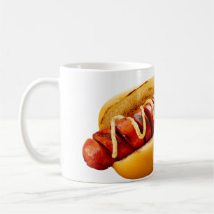 Caneca De Café Cachorro-quente do SlipperyJoe's com vibe de churr