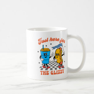Caneca De Café Cachorro Quente, estou aqui para a Glizzy Happy 4t