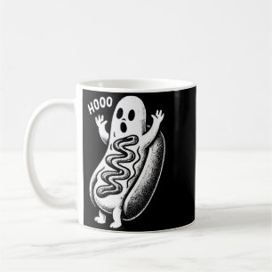 Caneca De Café Cachorro Quente Fantasma Assombrado Halloween Dive