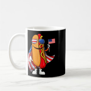 Caneca De Café Cachorro-Quente Sungles Bandeira Americana EUA Eng