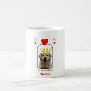Caneca De Café Cachorro-rei-Ouro personalizado