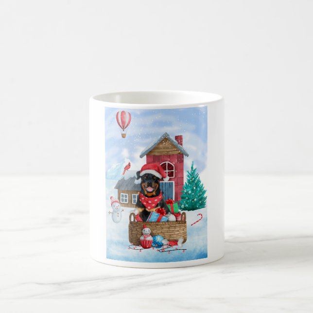 Caneca De Café Cachorro Rottweiler Na Casa Dos Cachorros De Natal (Centro)