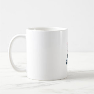 Caneca De Café Cachorro Rouco do Alasca canta caipira de Natal