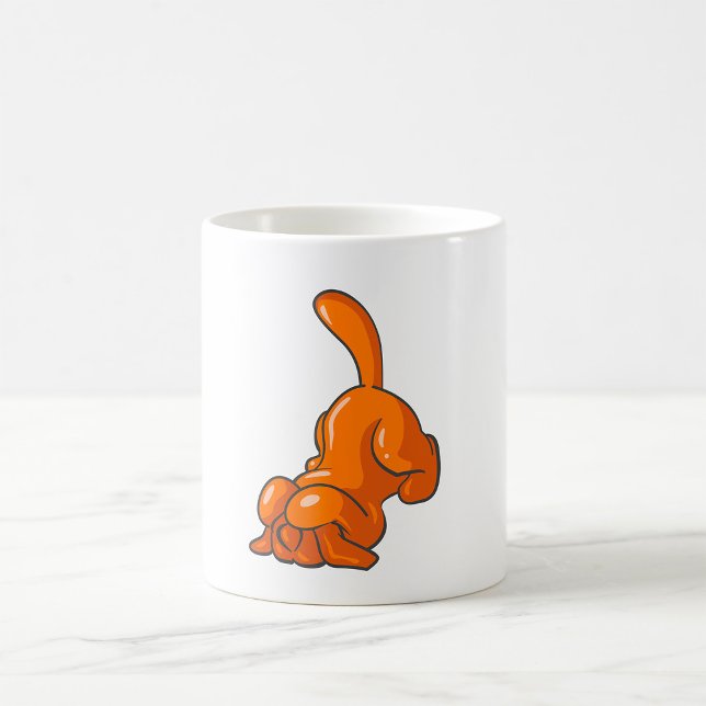 Caneca De Café Cachorro Sabujo Laranja (Criador carregado)