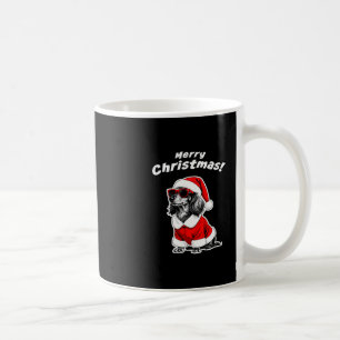 Caneca De Café Cachorro Salsicha Natal Fun Santa Cão Fofo Férias 
