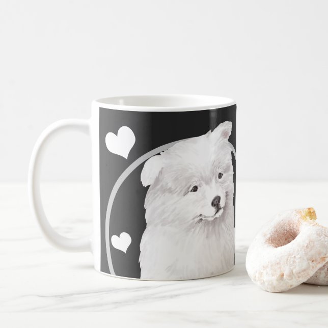 Caneca De Café Cachorro Samovido Cada Snack Que Você Faz (Com Donut)