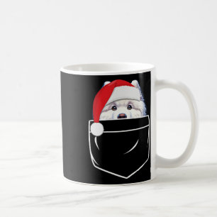 Caneca De Café Cachorro Samoyed Papai Noel Festa De Natal