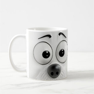 Caneca De Café Cachorro Sarcasiano Face 3D